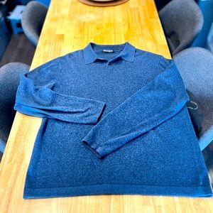 Brandini men’s long sleeve collared sweater. Men’s size large.